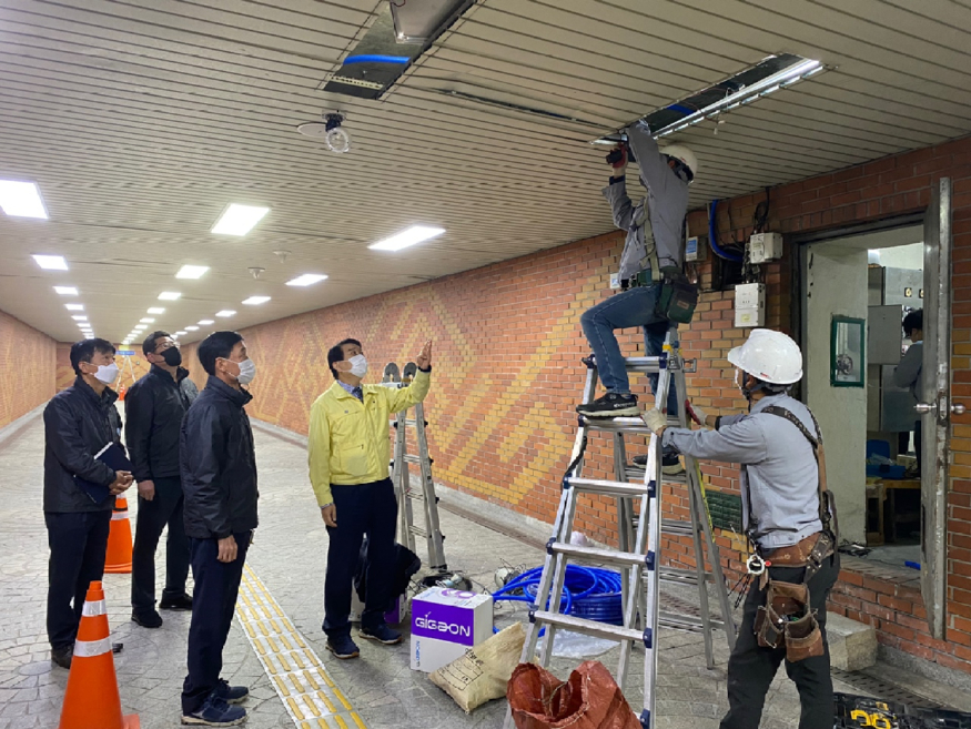 성산구, 안전도시 조성을 위한 지하보도 내 노후 CCTV 교체 (1).jpeg